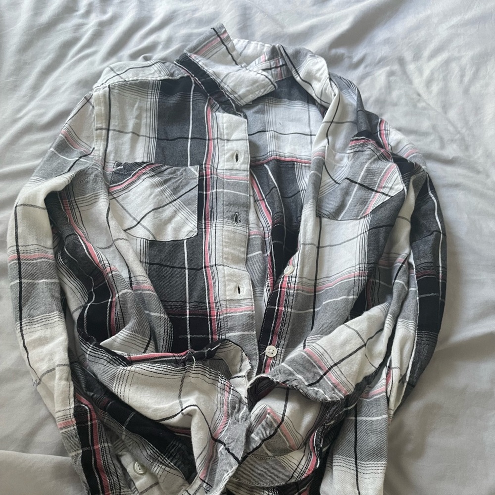 Girls size 12 plaid shirt